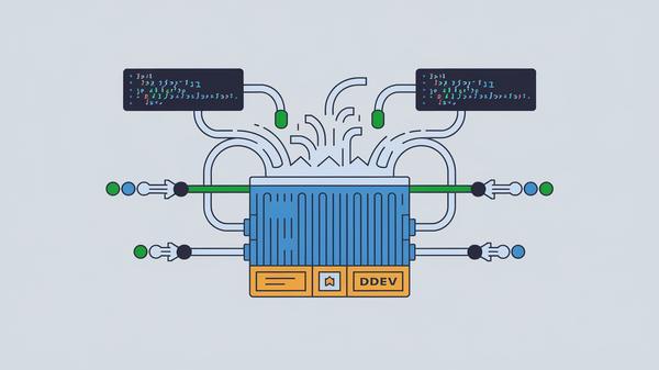 abstract view of DDEV automated tests